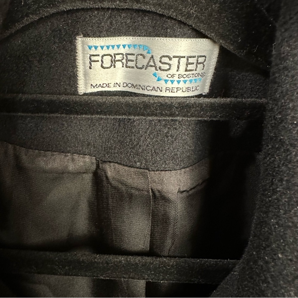 Forecaster Black Double-Breasted Wool Blend Coat Size 10 - Picture 8 of 8